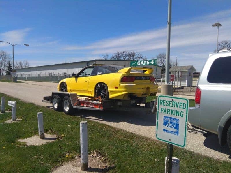 How To Load A Lowered Car On To A Car Trailer 240Drift